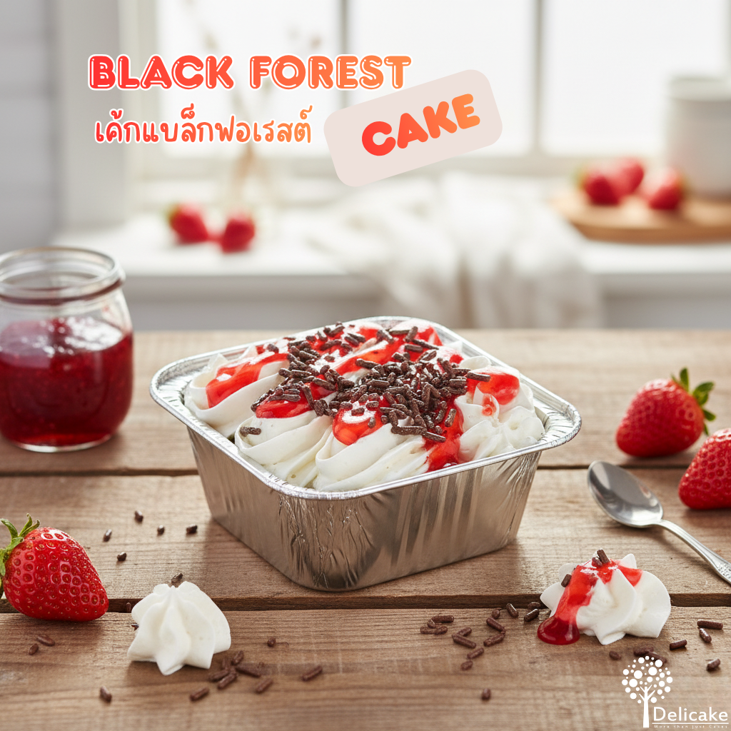 Snack Box เมนูแนะนำ เค้กแบล็กฟอเรสต์ Snack Box เมนูแนะนำ เค้กแบล็กฟอเรสต์